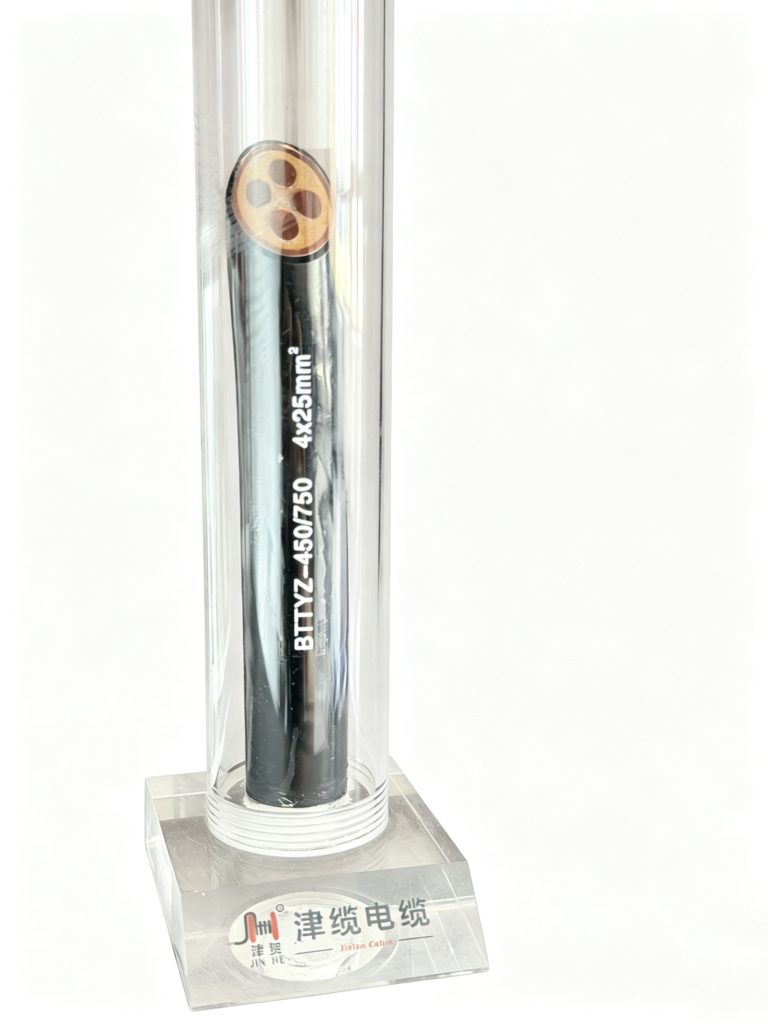 Rigid fire-resistant cable